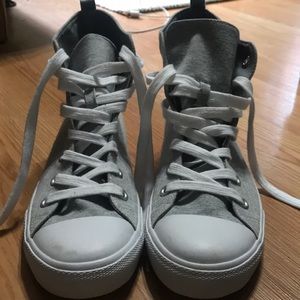 Gray High Top Sneakers